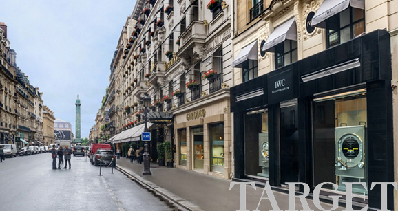 万国表法国首家专卖店进驻巴黎和平大街
