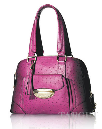 L'Adjani紫色仿鸵鸟皮手袋$16,090