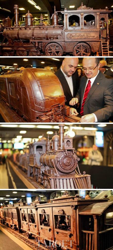全长33.4米的巧克力火车