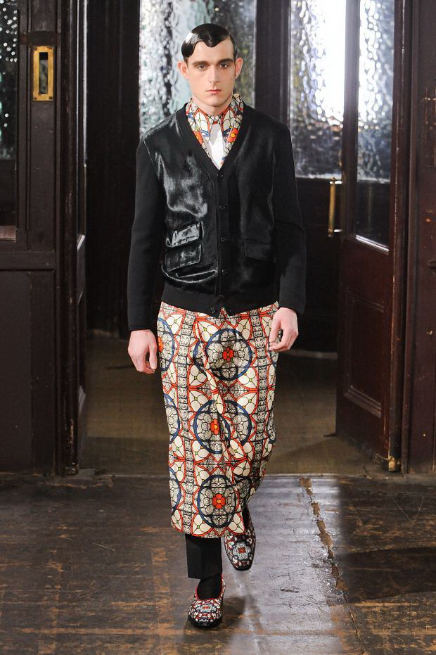 Alexander McQueen 2013秋冬伦敦男装周秀场