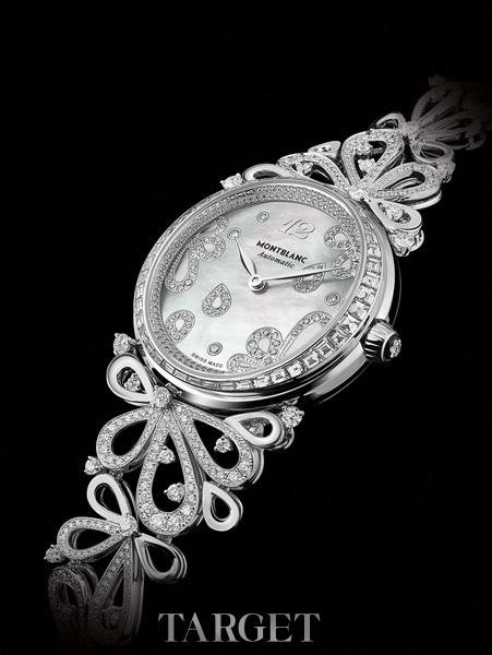 2013 SIHH 万宝龙格蕾丝王妃系列“玫瑰花瓣”珠宝腕表