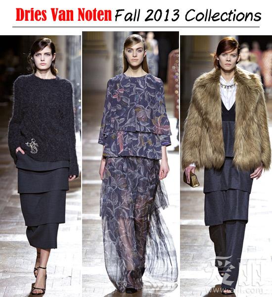 繁琐VS极简细节点缀Dries Van Noten2013秋冬系列