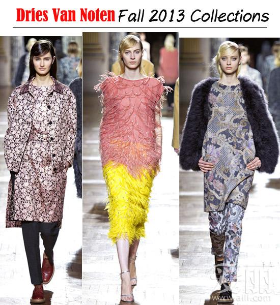 繁琐VS极简细节点缀Dries Van Noten2013秋冬系列