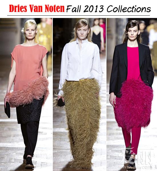 繁琐VS极简细节点缀Dries Van Noten2013秋冬系列