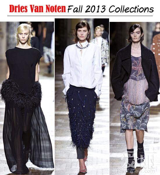 繁琐VS极简细节点缀Dries Van Noten2013秋冬系列