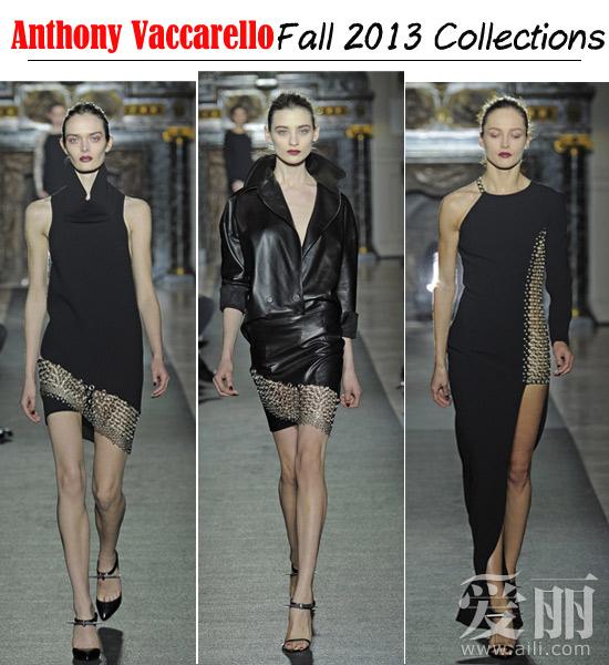 魅黑酷朗诱惑Anthony Vaccarello 2013秋冬系列