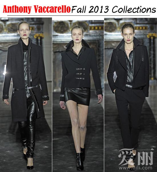 魅黑酷朗诱惑Anthony Vaccarello 2013秋冬系列