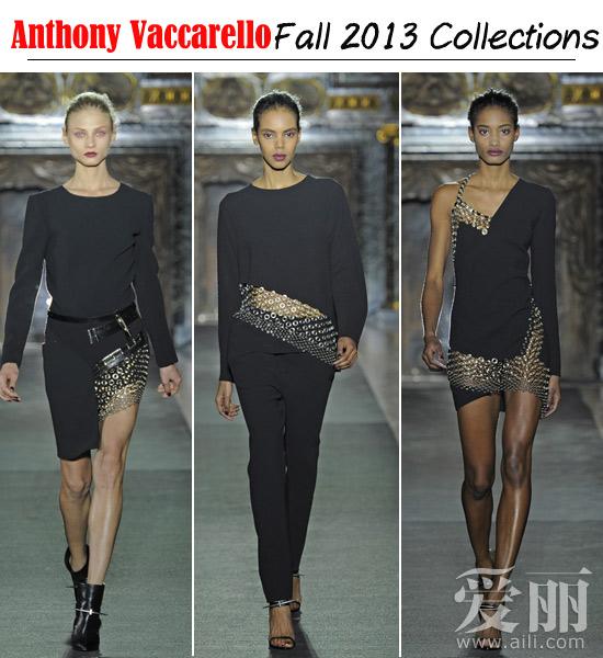 魅黑酷朗诱惑Anthony Vaccarello 2013秋冬系列