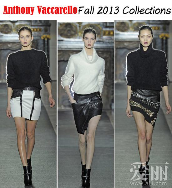 魅黑酷朗诱惑Anthony Vaccarello 2013秋冬系列