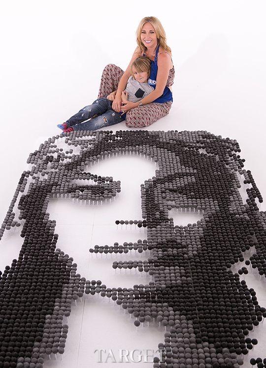 可食用的艺术品：3780个奥利奥“球”制成的碧昂斯肖像