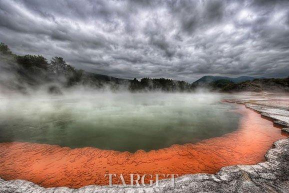 11月的新西兰 火山温泉的诱惑力