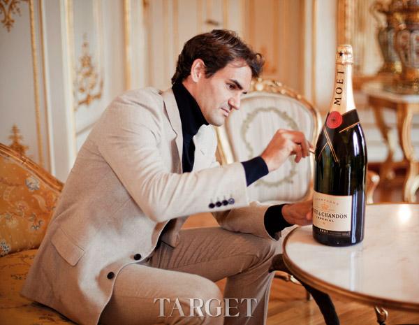 酩悦香槟携手全球品牌大使罗杰•费德勒风范闪耀2013上海大师赛