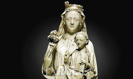13世纪圣母抱子像 传神牙雕下月亮相苏富比