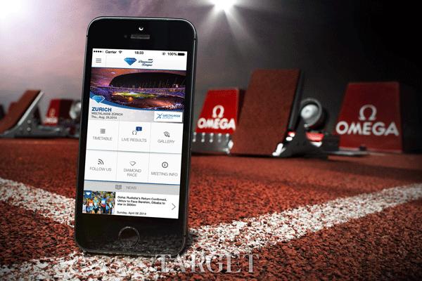 欧米茄携手国际田联钻石联赛发布智能手机app应用程序