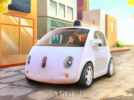 无方向盘的谷歌自动驾驶车