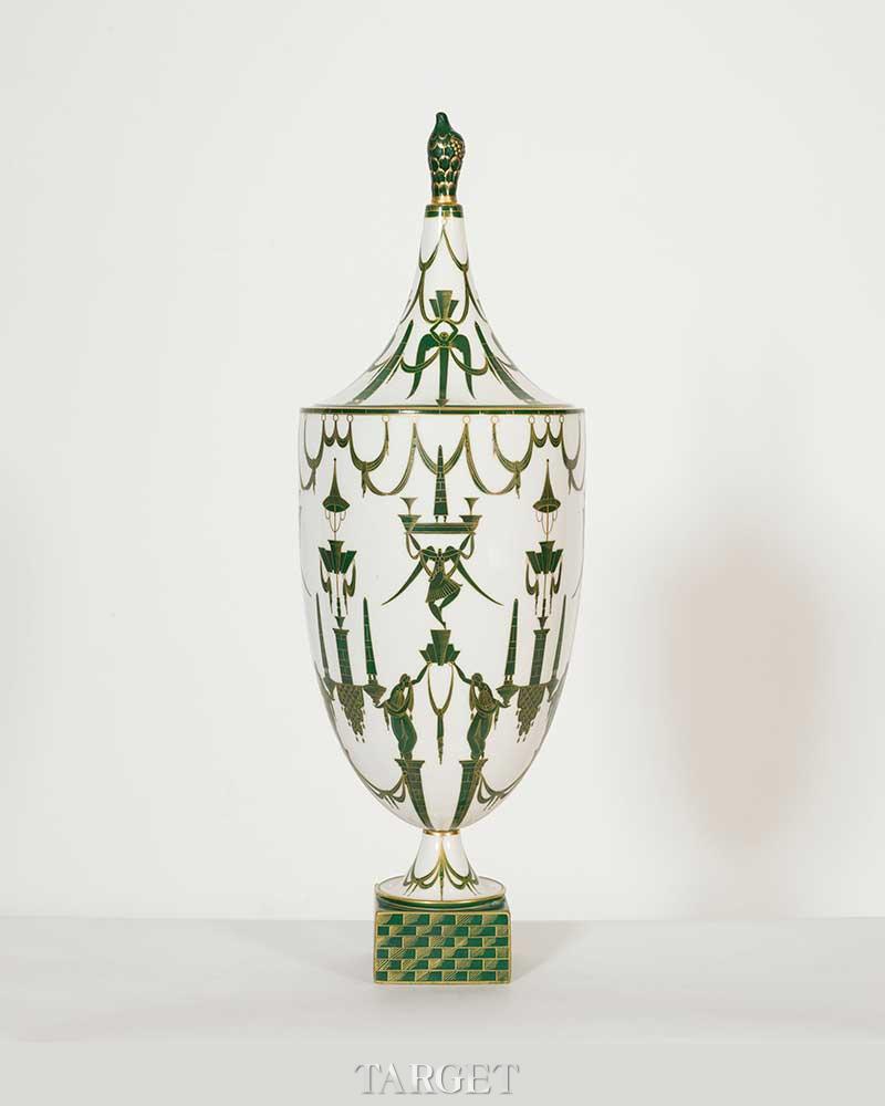 “Grottescha”花瓶。作者：Gio Ponti（1891 －1979年）由Richard Ginori di Doccia Pitoria亲笔签名
