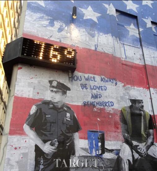 “我们爱纽约” 班克斯纪念911涂鸦新作首亮相