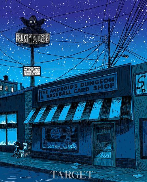 Tim Doyle的万圣节暗黑艺术 辛普森系列忧郁街景