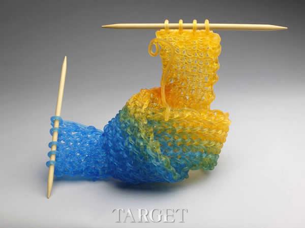Carol Milne“针织雕塑”：玻璃介质的延展艺术