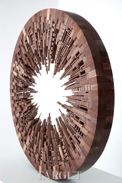 木质繁华都市 James McNabb的“锯齿化素描”