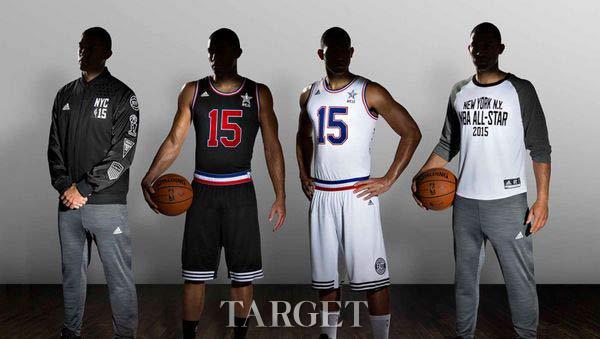 Adidas NBA 2015全明星赛战袍 黑白配色向纽约致敬