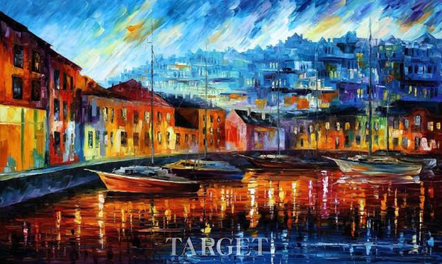 Leonid Afremov印象派色彩 天然油料的艳丽画作