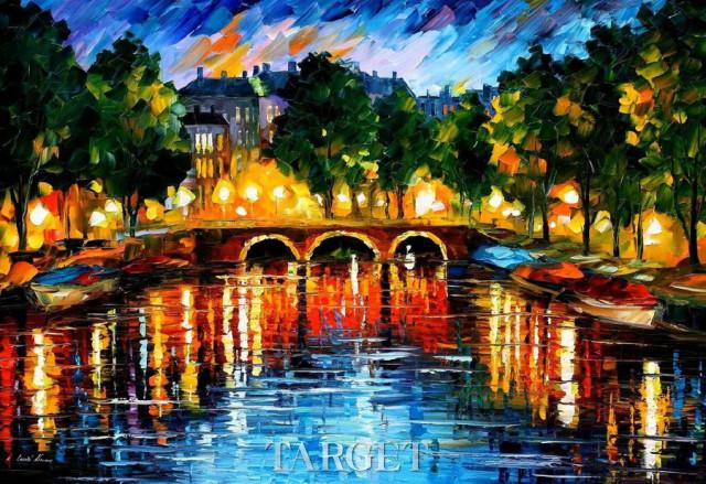 Leonid Afremov印象派色彩 天然油料的艳丽画作