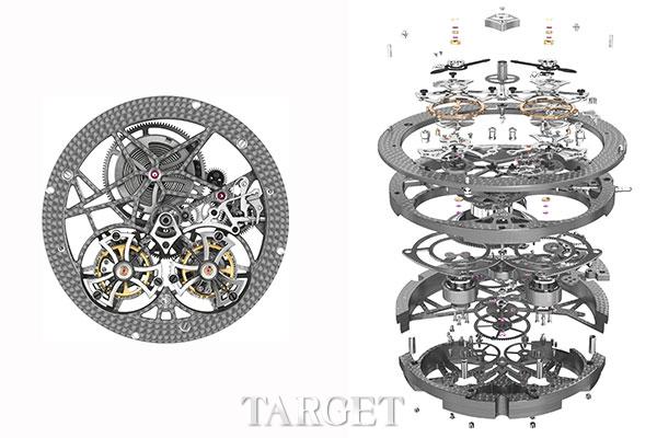 精湛技艺 罗杰杜彼镂空双飞行陀飞轮腕表