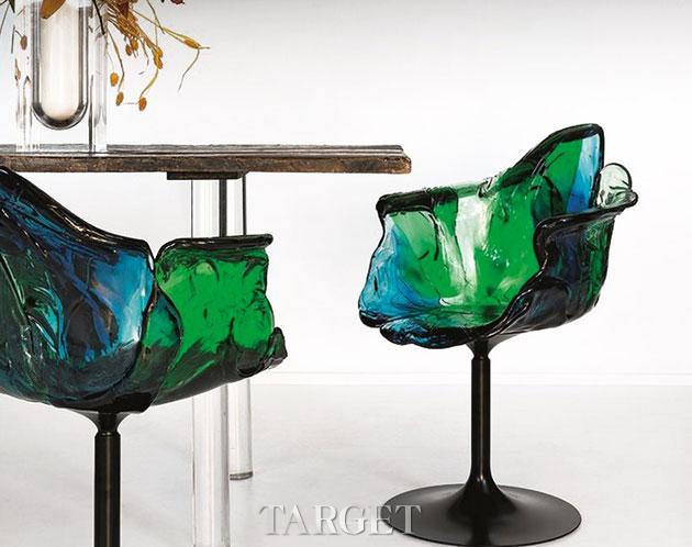 2015米兰家具展：水晶蓝绿色搭配而成的Ella椅