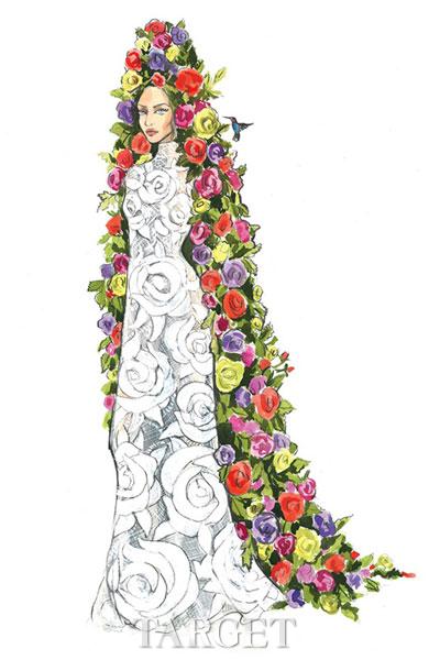 众多奢侈品设计名匠为 Lady Gaga 手绘婚纱设计