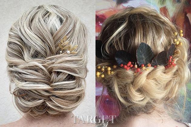 蕾丝与花，打造让人着迷的秋季婚礼发型