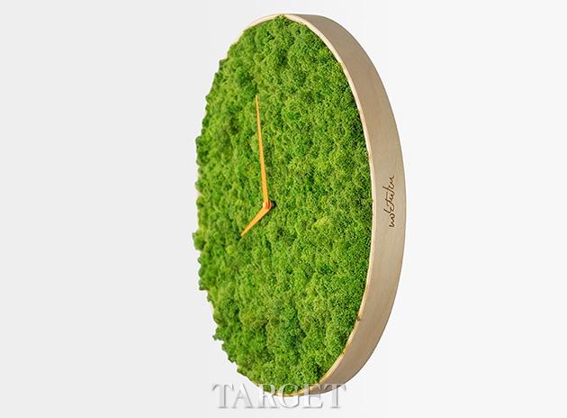 鲜绿色“驯鹿苔藓时钟” 带来自然的清新
