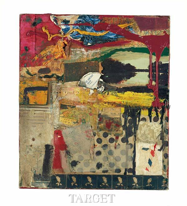 前厅摆放的是罗伯特·劳森伯格(robert rauschenberg)的作品