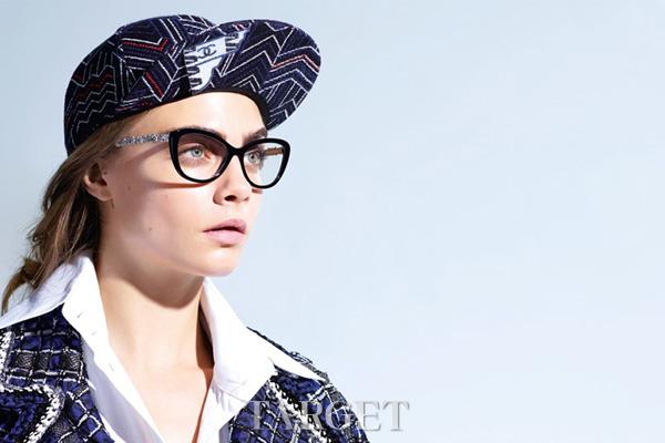 Cara Delevingne魅力演绎Chanel春季眼镜系列