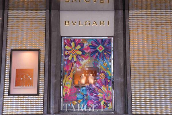 全球上新艺术涂鸦橱窗 BVLGARI宝格丽首创街头艺术展