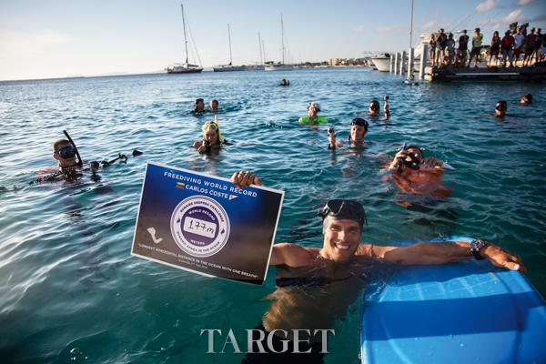 豪利时形象大使Carlos Coste刷新海洋潜泳世界纪录
